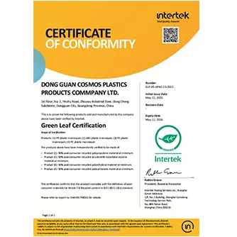 Intertek Green Leaf<br>Certification