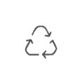 Support recyclable<br>materials and circular use.